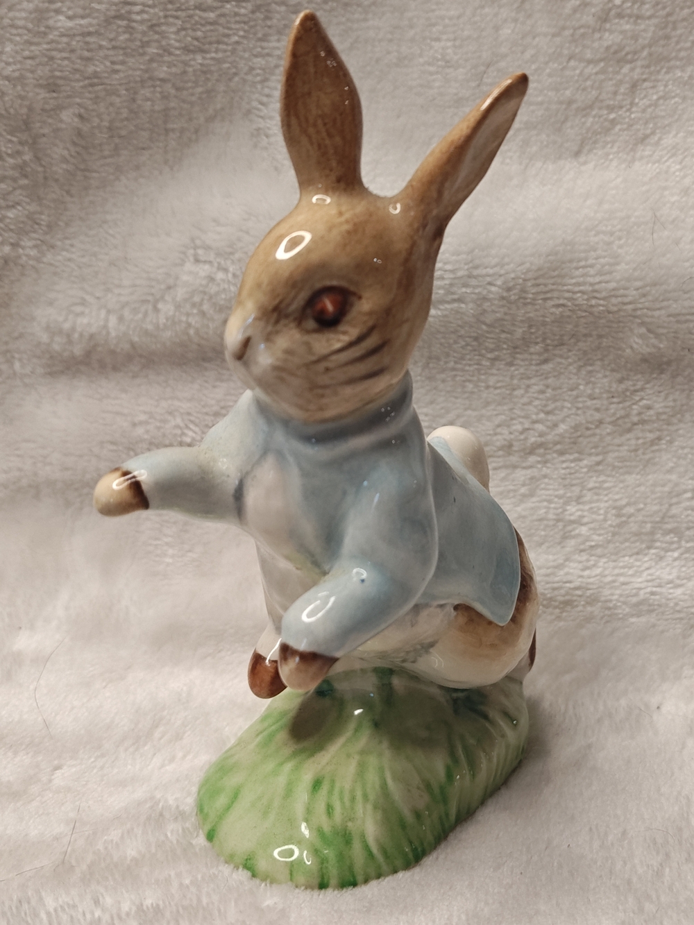 Beatrix Potter Peter Rabbit Figurine Porcelain Pottery Beswick England ~4”H